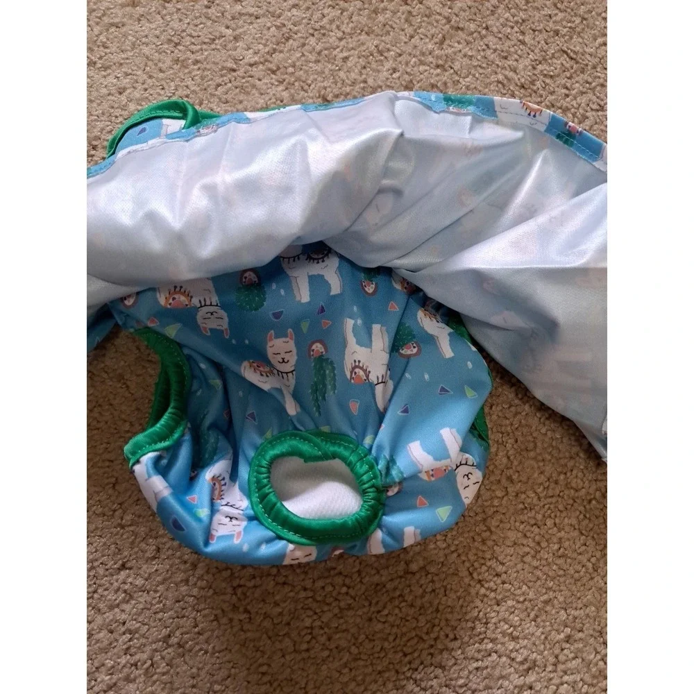Wegreeco Washable Male dog diapers Reusable Waterproof Washable Diaper Skirt  L